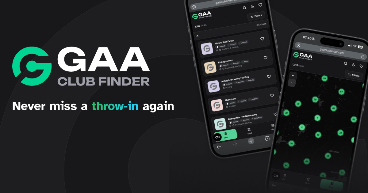 GAA Club Finder - Find Every GAA Club & Pitch